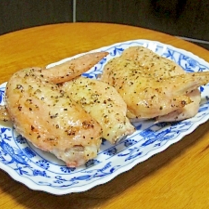 【つけ込み不要!】オーブンで簡単♪手羽先の旨塩焼き